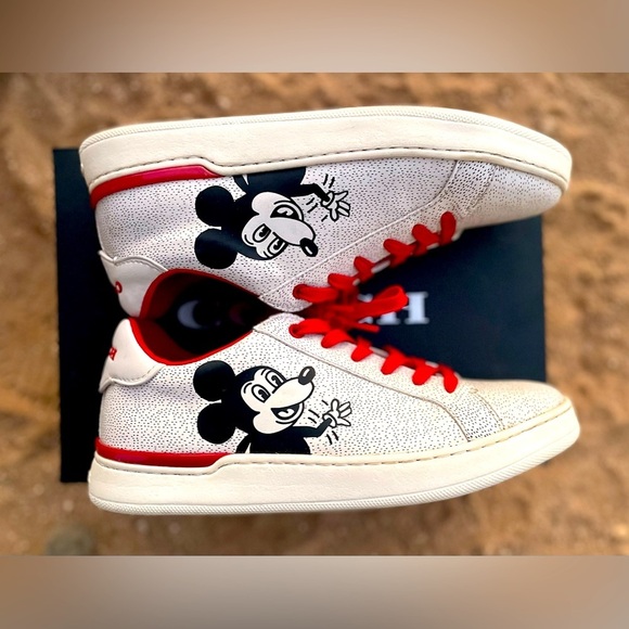 Coach Keith Haring Mickey Mouse Sneakers - Picture 1 of 8